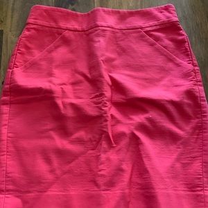 Pink mini skirt from JCrew